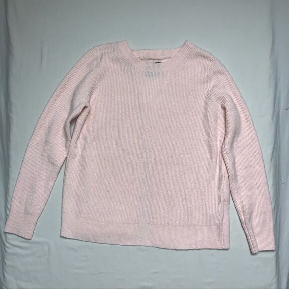 Abercrombie Pink Sexy Cross Back Sweater Women’s Small Cozy Knit Balletcore Fall - Picture 1 of 7